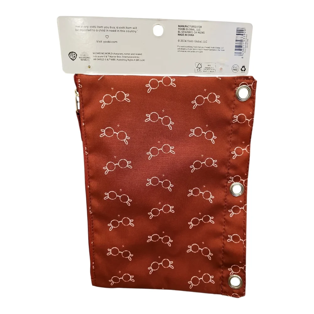 Yoobi Maroon Binder Zip Case